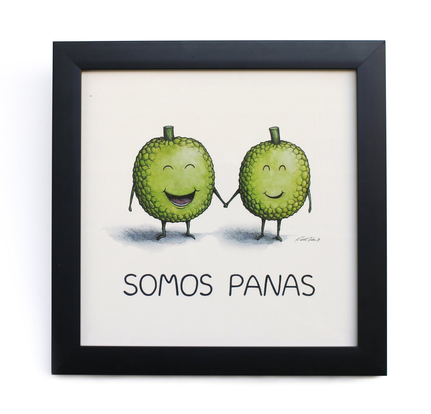 Print de Acuarela de Somos Panas Original