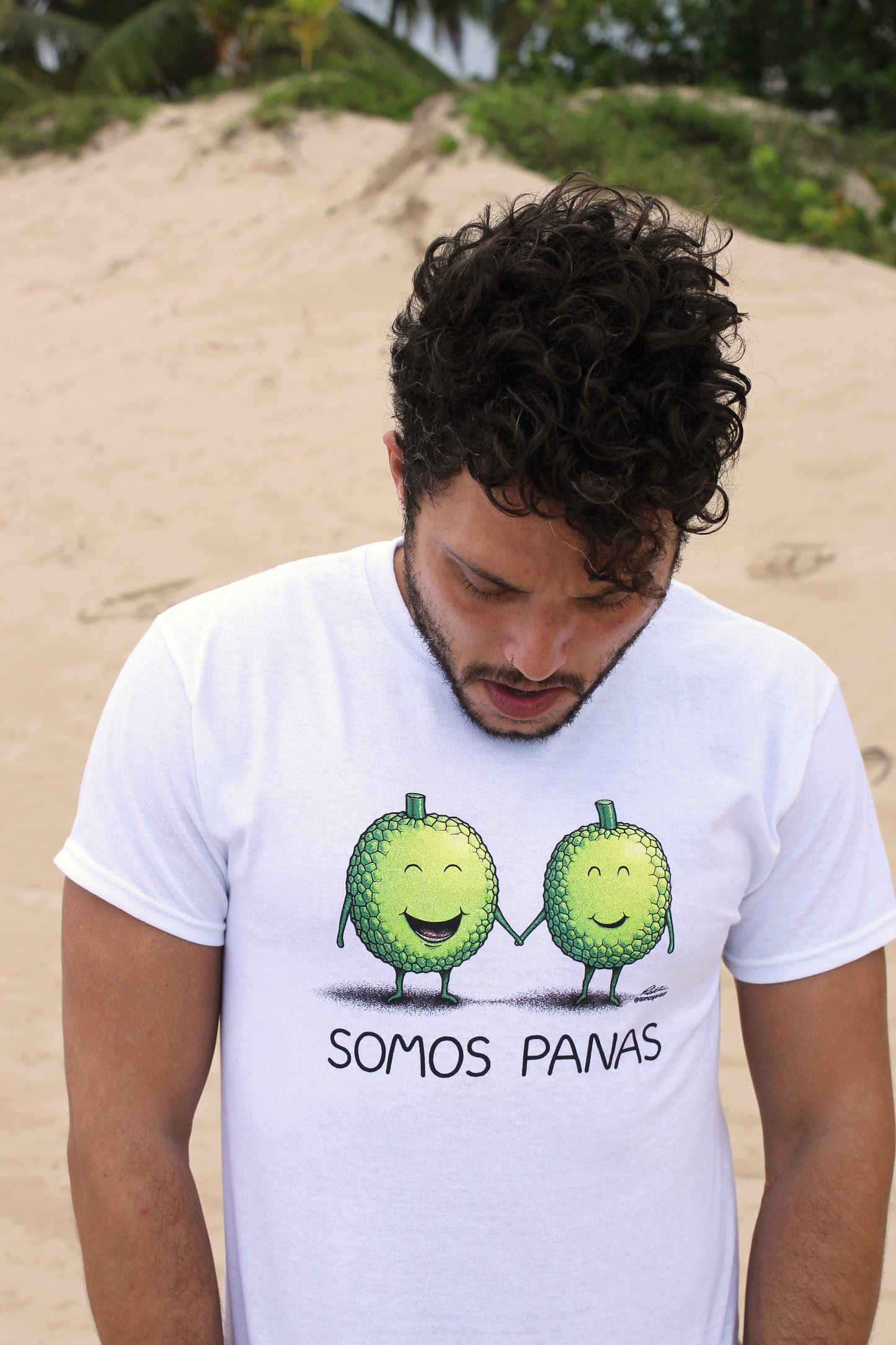 Camiseta Somos Panas - Blanca